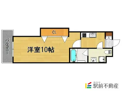 LA FASE PRIM大濠(1K/7階)の間取り写真