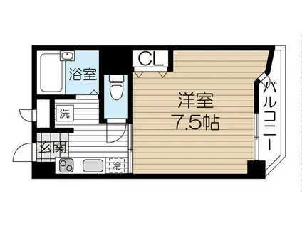 旭コンフォート八乙女(1K/4階)の間取り写真