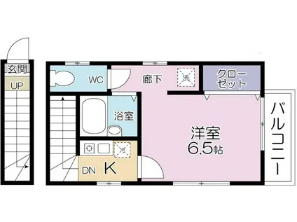 エルアルボリート(1K/2階)の間取り写真