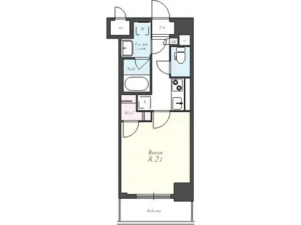 イーハトーブ大曽根(1K/9階)の間取り写真