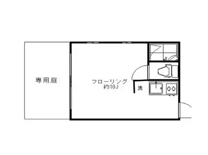 エイトハウス代々木上原(ワンルーム/2階)の間取り写真