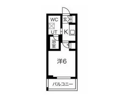 スパシエガーデン川崎梶ケ谷(1K/4階)の間取り写真