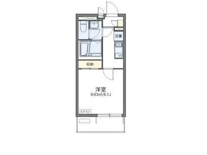 レオネクスト御影中町(1K/1階)の間取り写真