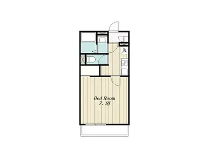 クレイノアンジュ鶴間(1K/1階)の間取り写真