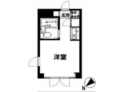 エルミ東十条(ワンルーム/2階)の間取り写真