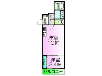 FSTYLE浜寺石津町西3号館(1LDK/2階)の間取り写真