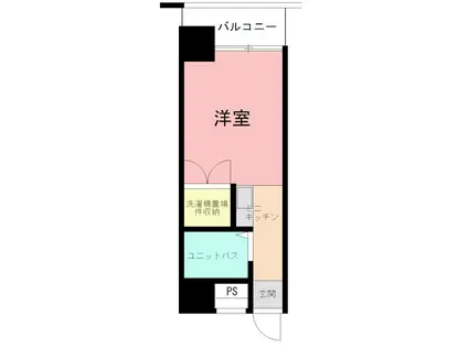 アメニティ旭(ワンルーム/6階)の間取り写真