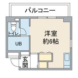 グランハート藤ヶ丘(1K/1階)の間取り写真