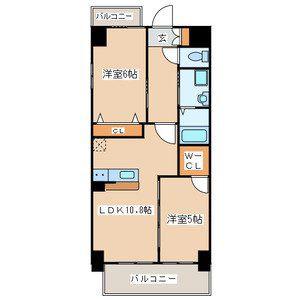 アルファード(2LDK/2階)の間取り写真