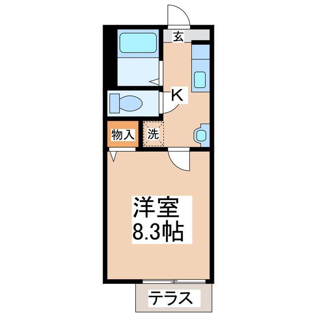 アベニュー杉並(1K/1階)の間取り写真