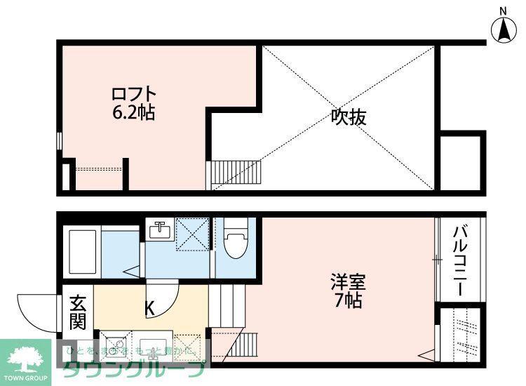アーバンハウス上本郷(ワンルーム/1階)の間取り写真