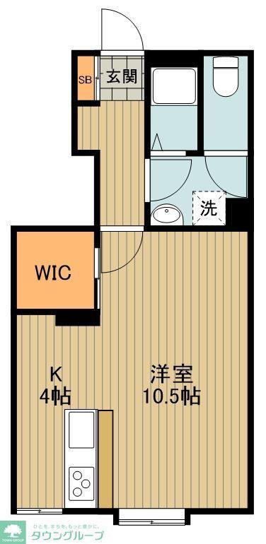 メゾンSHINONOME(ワンルーム/2階)の間取り写真
