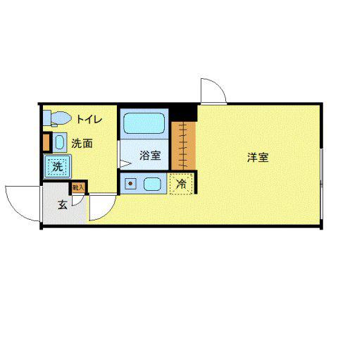 NOVEL COURT 西新井(ワンルーム/3階)の間取り写真