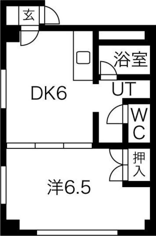  ジュールサヴァ (1DK/5階)の間取り写真