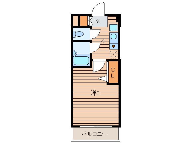 桜島DOMITORY(1K/4階)の間取り写真