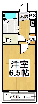 リトゥール深井(1K/4階)の間取り写真