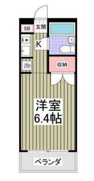 ステーションヴィラ鶴ヶ島(ワンルーム/3階)の間取り写真