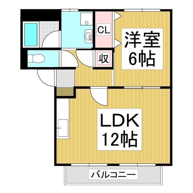 サープラスディ・ゾンネ(1LDK/2階)の間取り写真