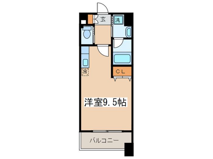 スタービレ海老名(ワンルーム/8階)の間取り写真