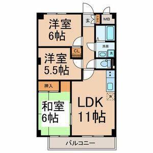 ファミール寿(3LDK/3階)の間取り写真