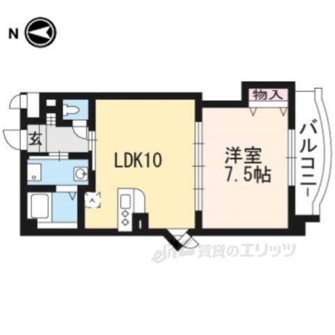 ファネージオ(1LDK/1階)の間取り写真