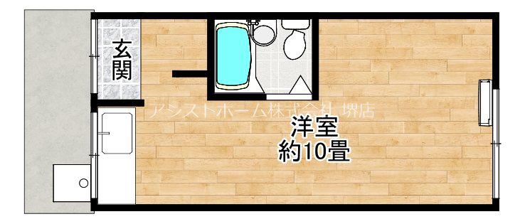 ピリカ三宝I(ワンルーム/2階)の間取り写真