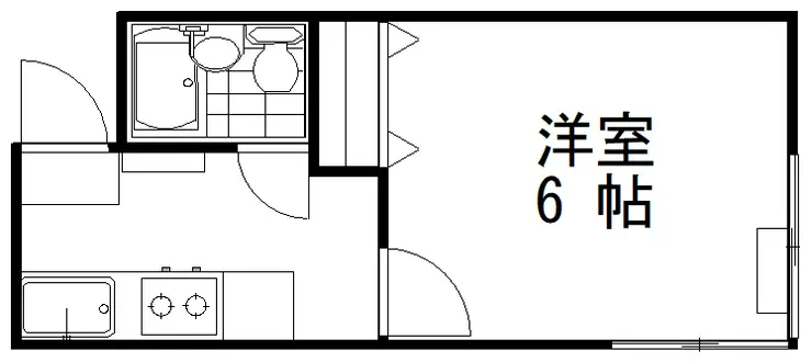アパルタメントデ竹田 1階階 間取り
