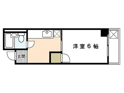 平成ビル(1K/4階)の間取り写真