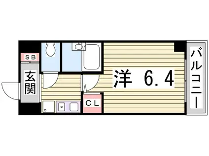 ワコーレ新神戸ステージ(1K/3階)の間取り写真