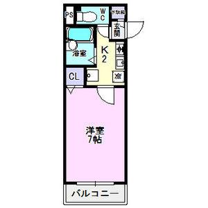 はあと TWO 2002(1K/3階)の間取り写真