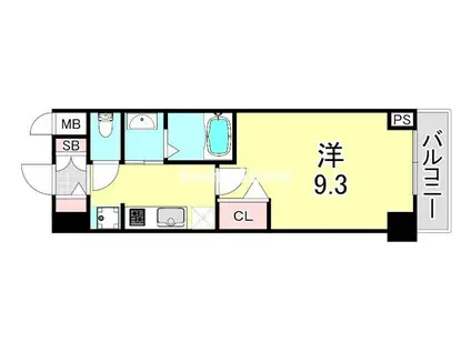 MJC神戸ハーバーウエスト(1K/5階)の間取り写真