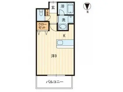 J・GRACE堺町(ワンルーム/9階)の間取り写真