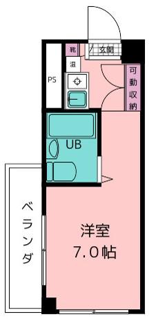 グレースヒルズ(ワンルーム/3階)の間取り写真