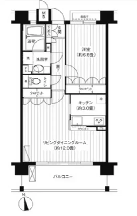 パシフィーク品川 9階階 間取り