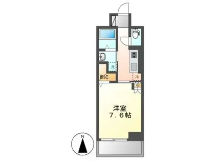 ホワイトメゾン新栄(1K/3階)の間取り写真