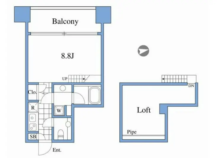 RIZ高輪 2階階 間取り