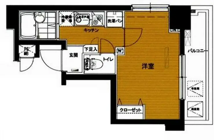 トーシンフェニックス南麻布 8階階 間取り