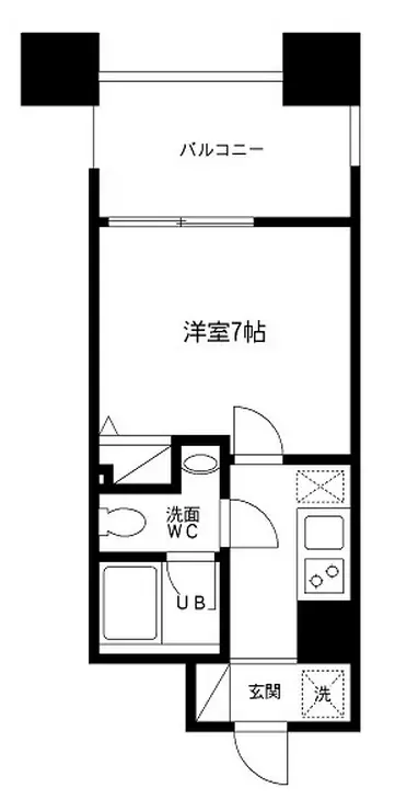 レジディア島津山 12階階 間取り