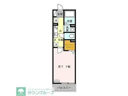 コンフォール杉並(1K/2階)の間取り写真