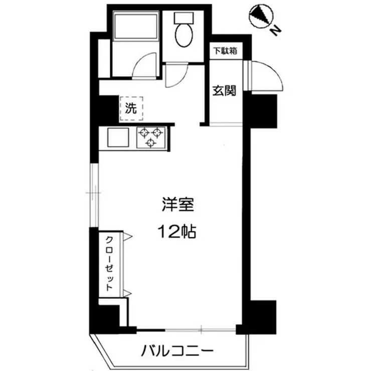 かすがマンション初台 5階階 間取り