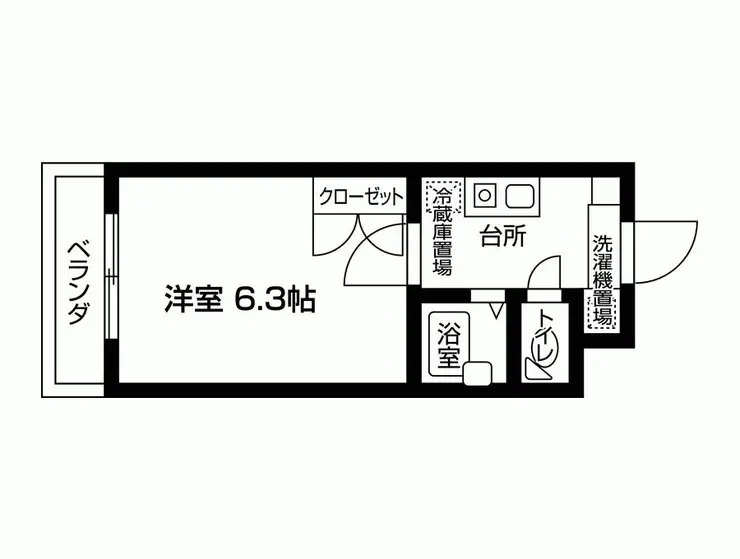 パルテノン飛鳥 5階階 間取り