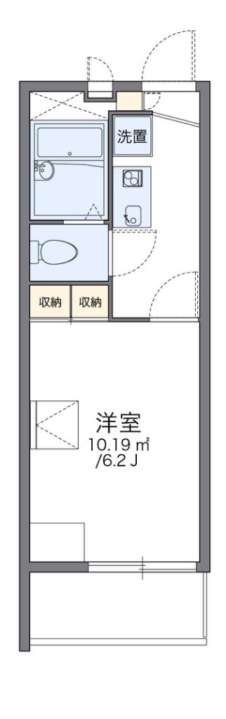 レオパレス東雲(1K/3階)の間取り写真