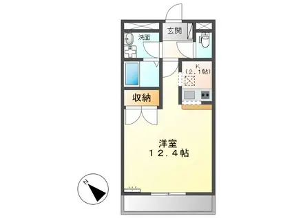 プチコパン町屋(1K/1階)の間取り写真