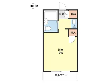 グランディールMK(ワンルーム/3階)の間取り写真