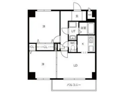 フィラコート北11条(2LDK/2階)の間取り写真