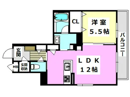 CASA DE SOLARE(1LDK/3階)の間取り写真