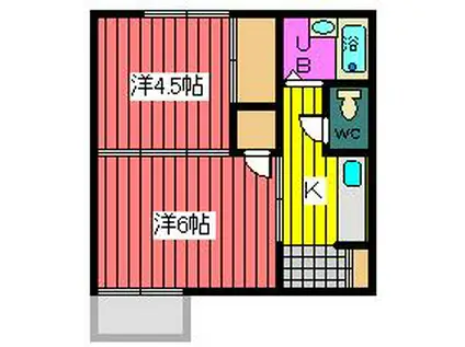 齋藤マンション(2K/2階)の間取り写真