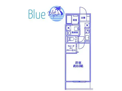 ジュネスコート(1K/2階)の間取り写真