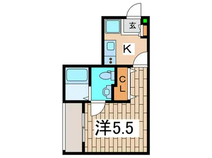 アンビエンテ高座渋谷(1K/3階)の間取り写真