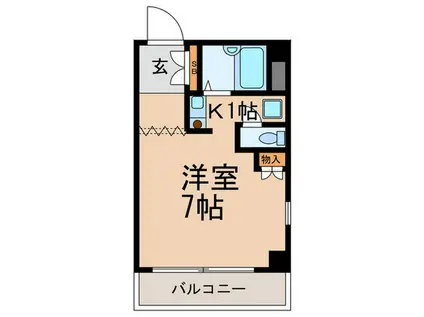 ジョイフル六甲V(1K/3階)の間取り写真